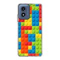 Blocks Rainbow Pattern Motorola Moto G Play 2024 Case