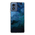 Blue Abstract Art Motorola Moto G Play 2024 Case