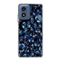 Blue Diamonds Pattern Motorola Moto G Play 2024 Case