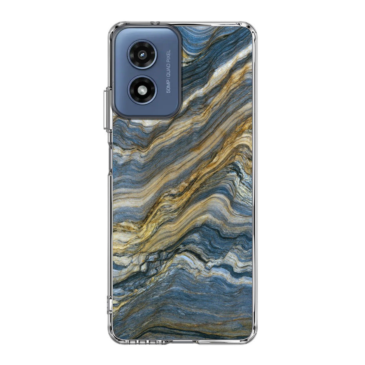 Blue Wave Marble Motorola Moto G Play 2024 Case
