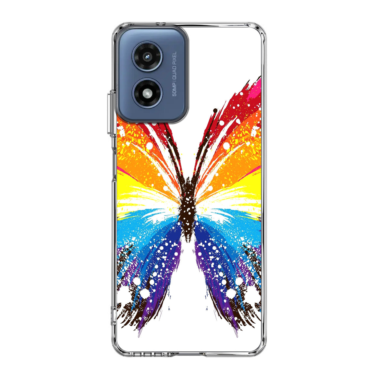 Butterfly Abstract Colorful Motorola Moto G Play 2024 Case