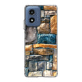 Colored Stone Piles Motorola Moto G Play 2024 Case