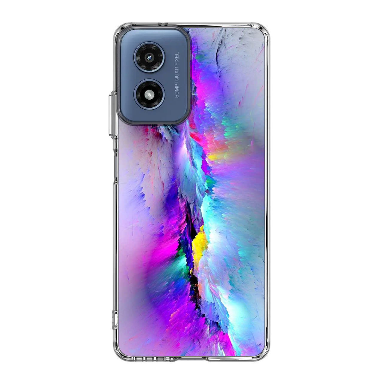 Colorful Abstract Smudges Motorola Moto G Play 2024 Case