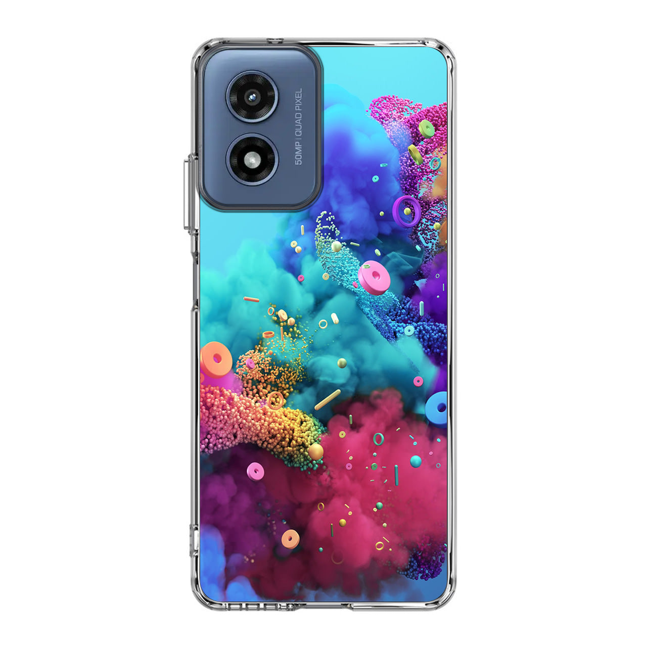 Colorful Smoke Boom Motorola Moto G Play 2024 Case