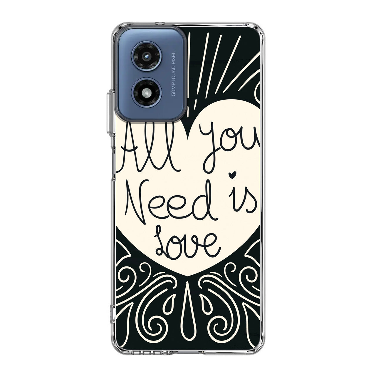 Drawn Love Motorola Moto G Play 2024 Case