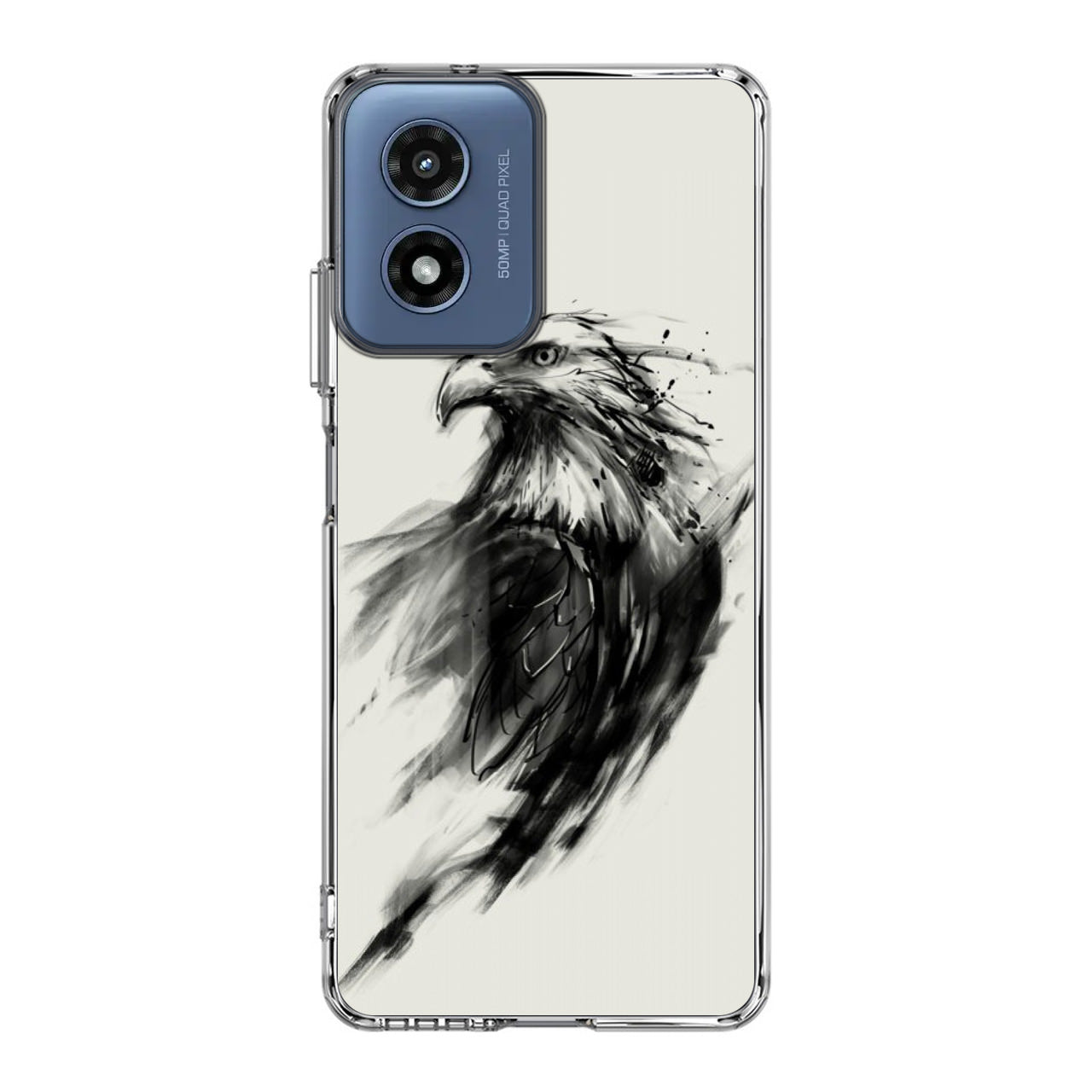 Eagle Art Black Ink Motorola Moto G Play 2024 Case