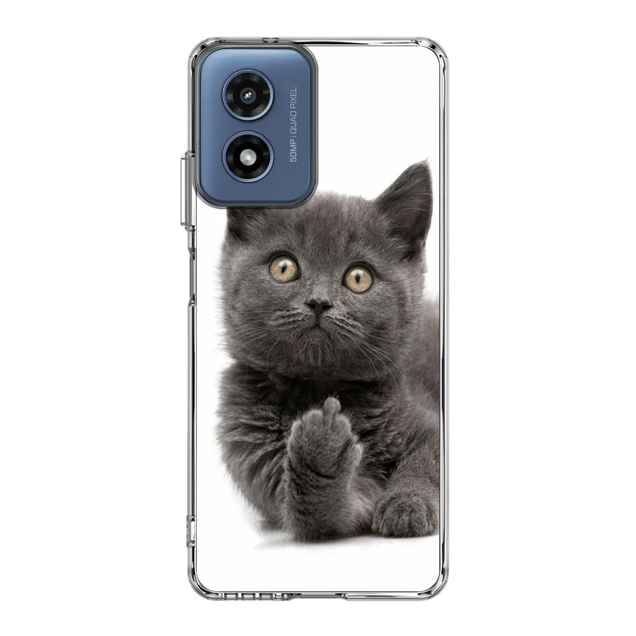 Finger British Shorthair Cat Motorola Moto G Play 2024 Case