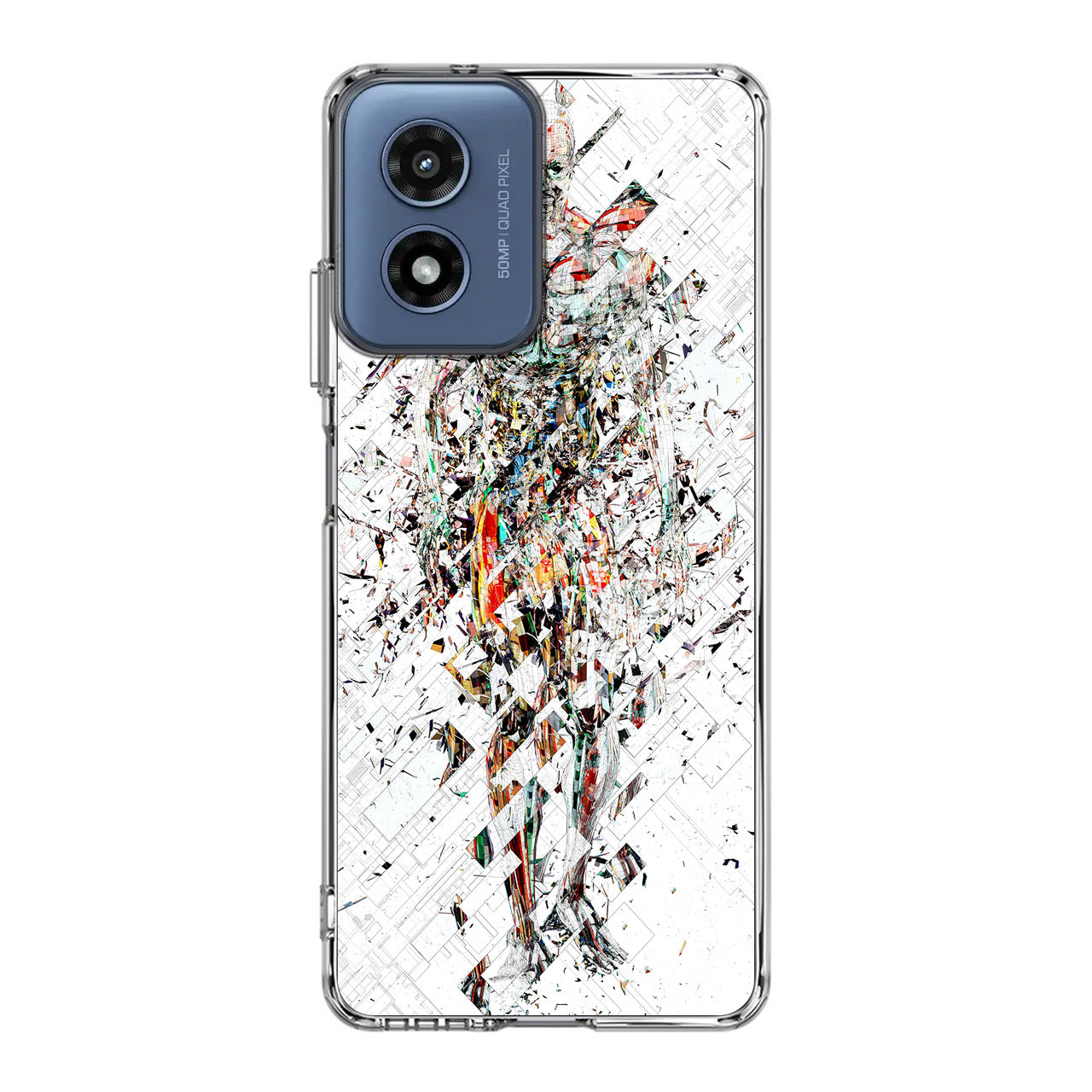 Fragmantacia Art Human Abstract Motorola Moto G Play 2024 Case