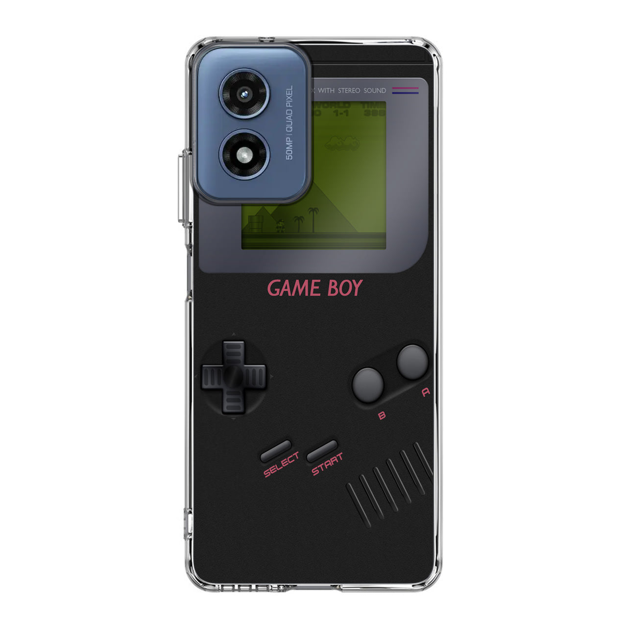Game Boy Black Model Motorola Moto G Play 2024 Case