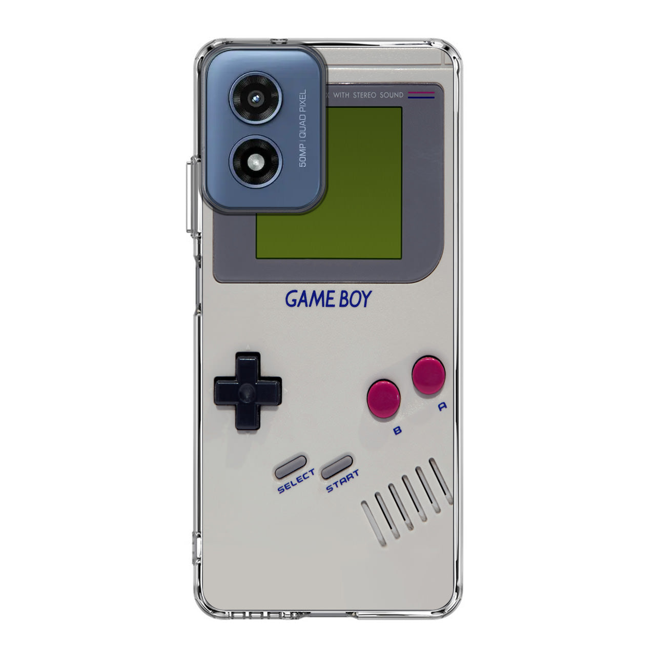 Game Boy Grey Model Motorola Moto G Play 2024 Case