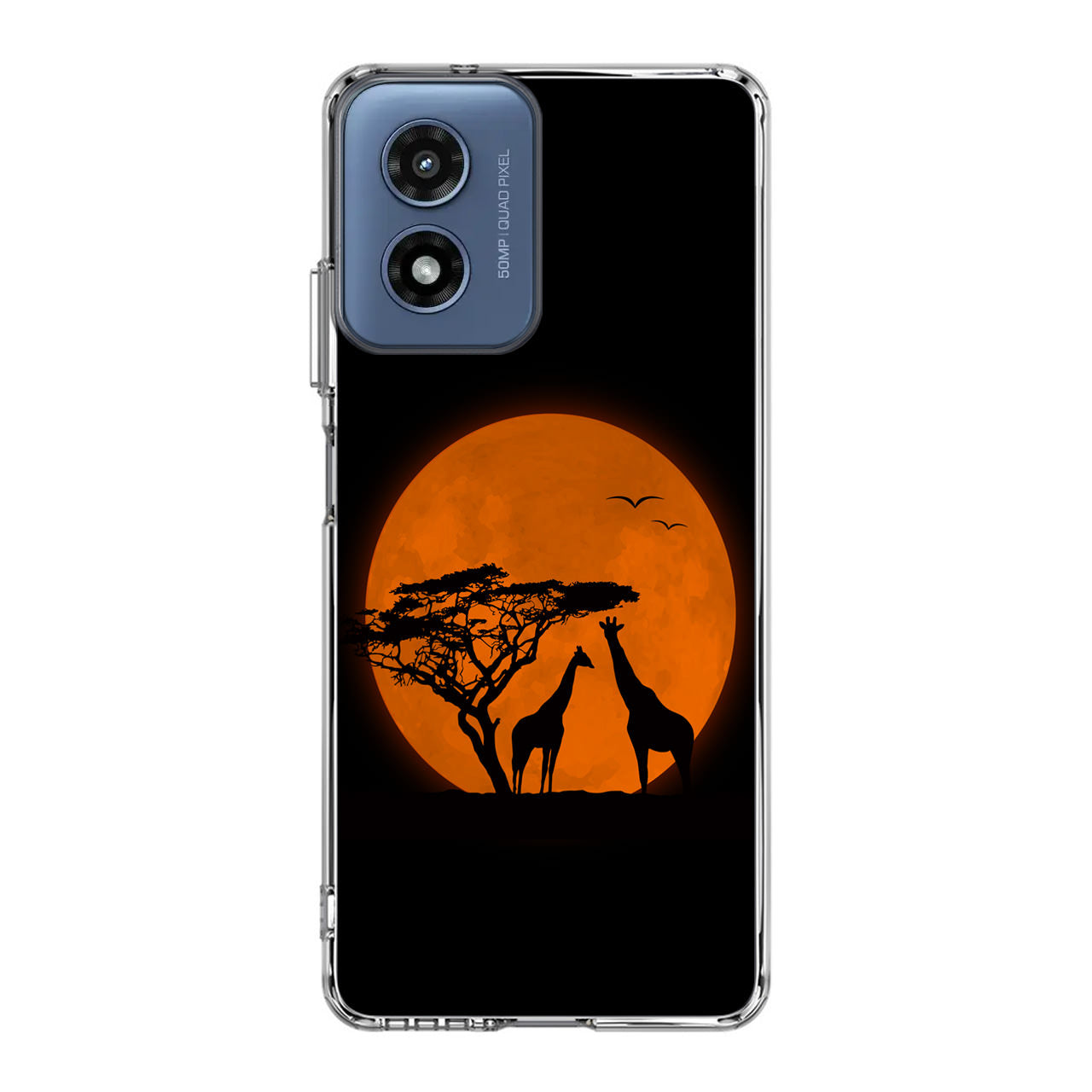 Giraffes Silhouette Motorola Moto G Play 2024 Case