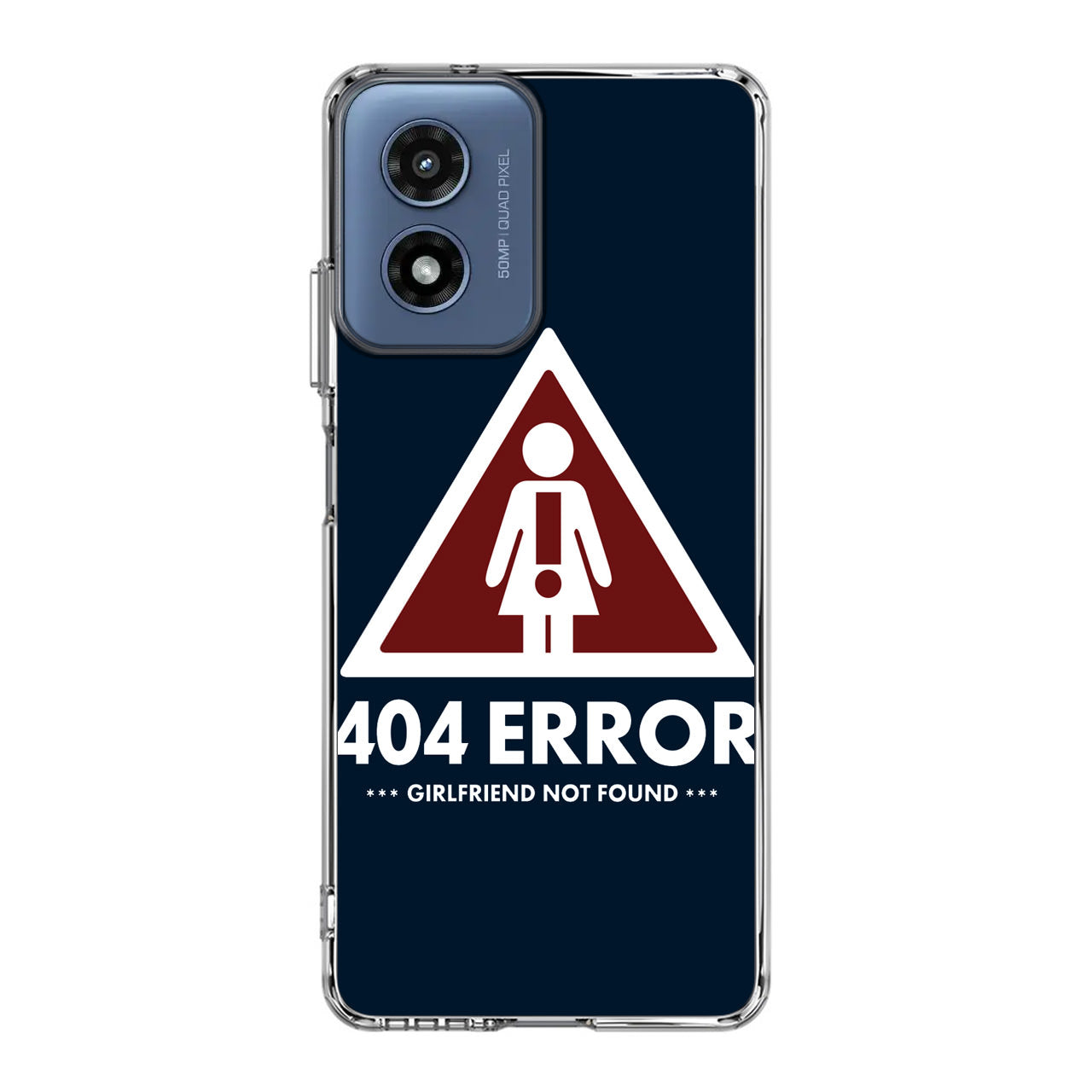 Girlfriend Not Found Error Motorola Moto G Play 2024 Case