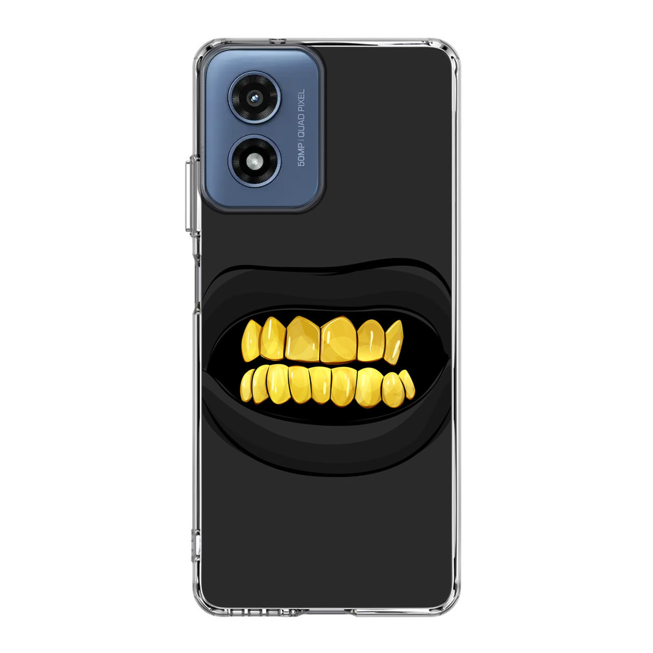 Gold Grillz Motorola Moto G Play 2024 Case