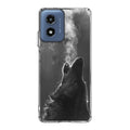 Howling Wolves Black and White Motorola Moto G Play 2024 Case