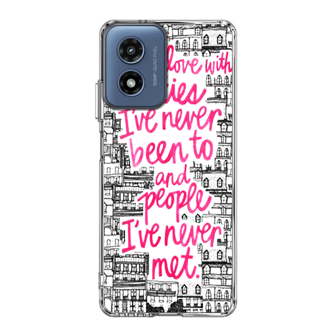 John Green Quotes I'm in Love With Cities Motorola Moto G Play 2024 Case
