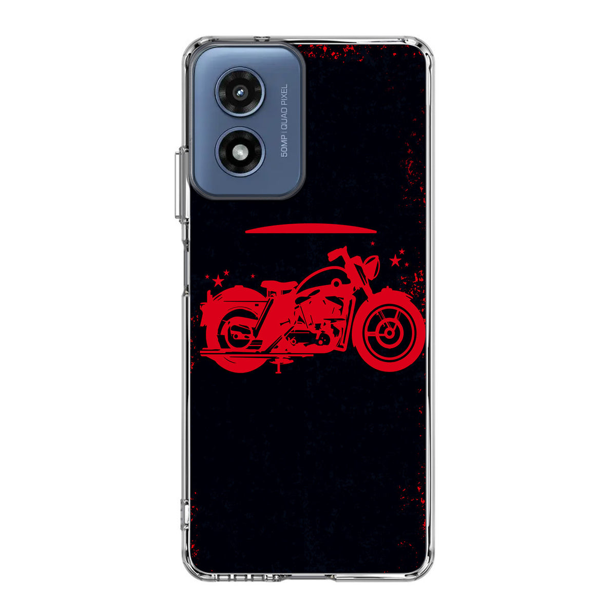 Motorcycle Red Art Motorola Moto G Play 2024 Case