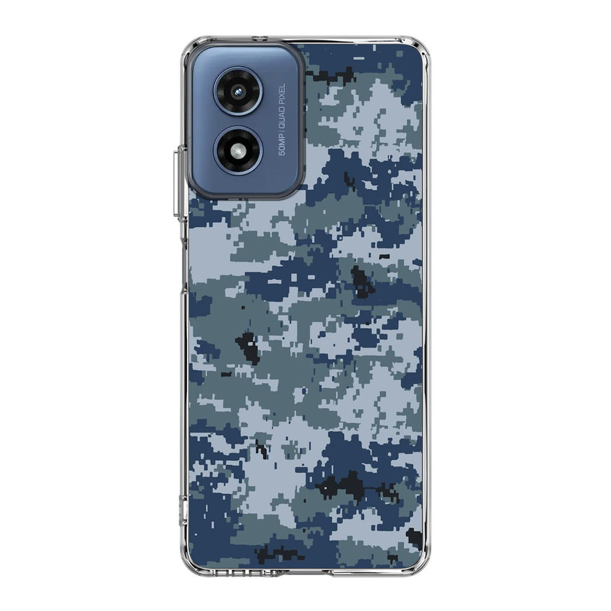 Navy Camo Motorola Moto G Play 2024 Case