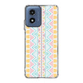 Peach Aztec Pattern Motorola Moto G Play 2024 Case