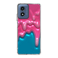 Pink Paint Dripping Motorola Moto G Play 2024 Case