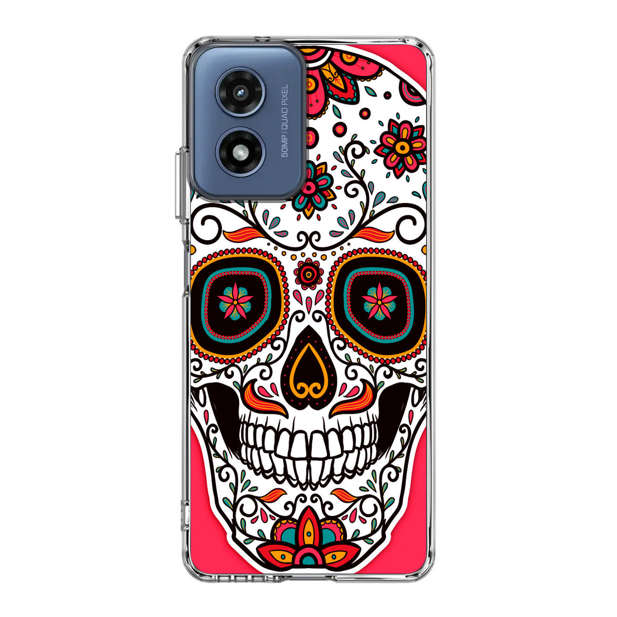 Pink Sugar Skull Motorola Moto G Play 2024 Case