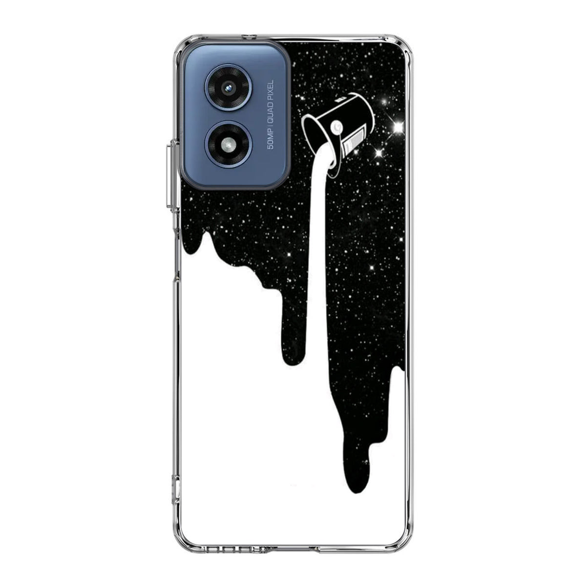 Pouring Milk Into Galaxy Motorola Moto G Play 2024 Case
