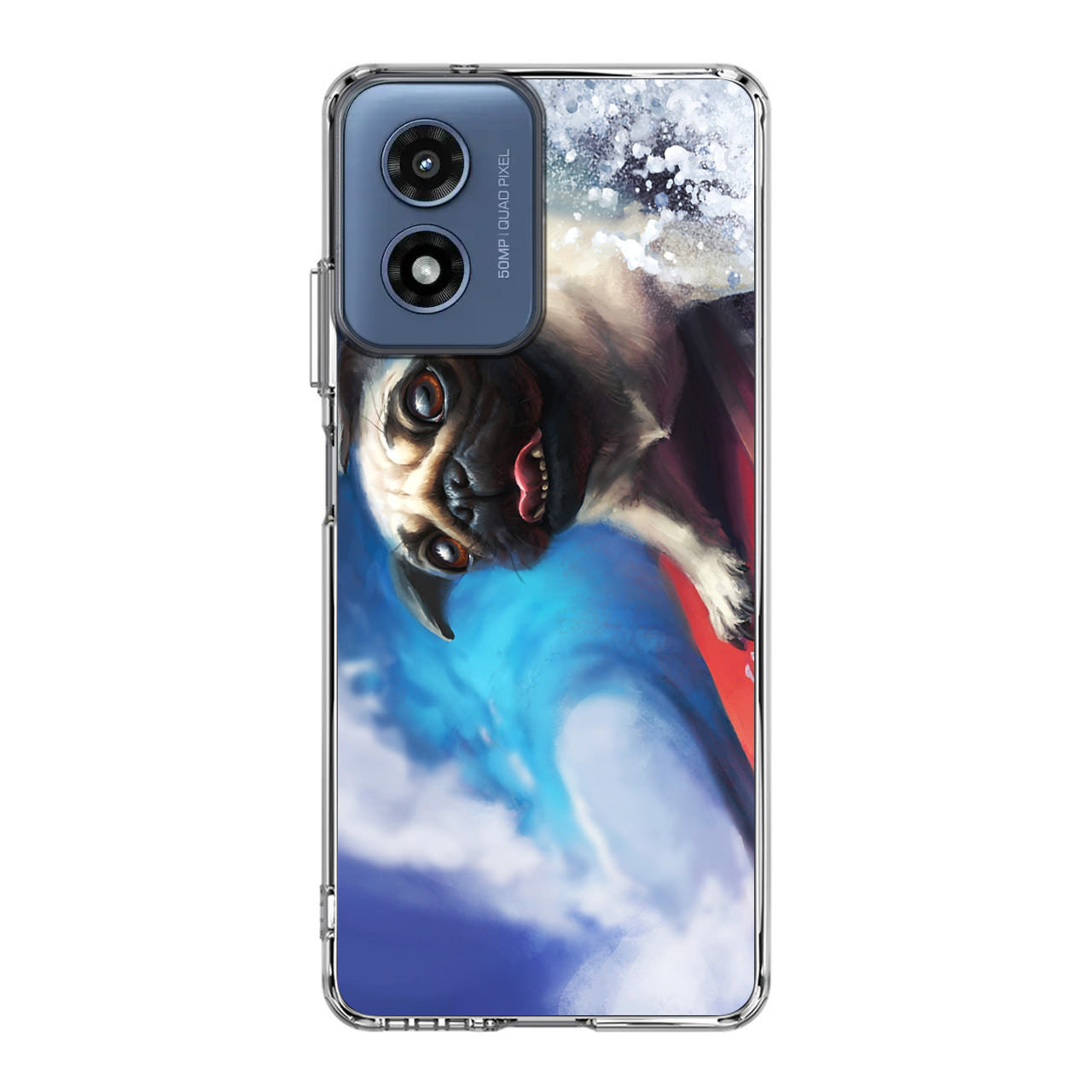 Pug Surfers Motorola Moto G Play 2024 Case