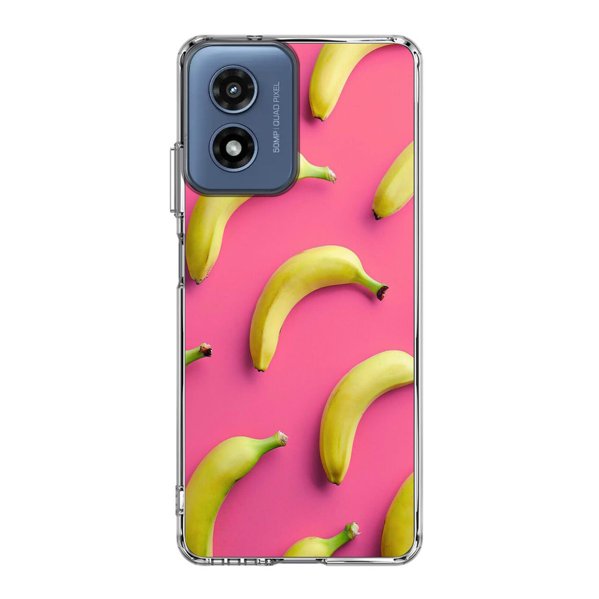 Real Bananas Fruit Pattern Motorola Moto G Play 2024 Case