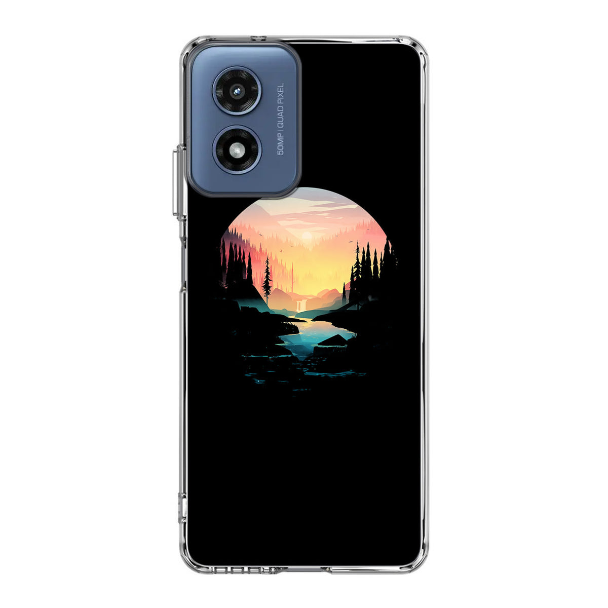 River Path at Dusk Motorola Moto G Play 2024 Case