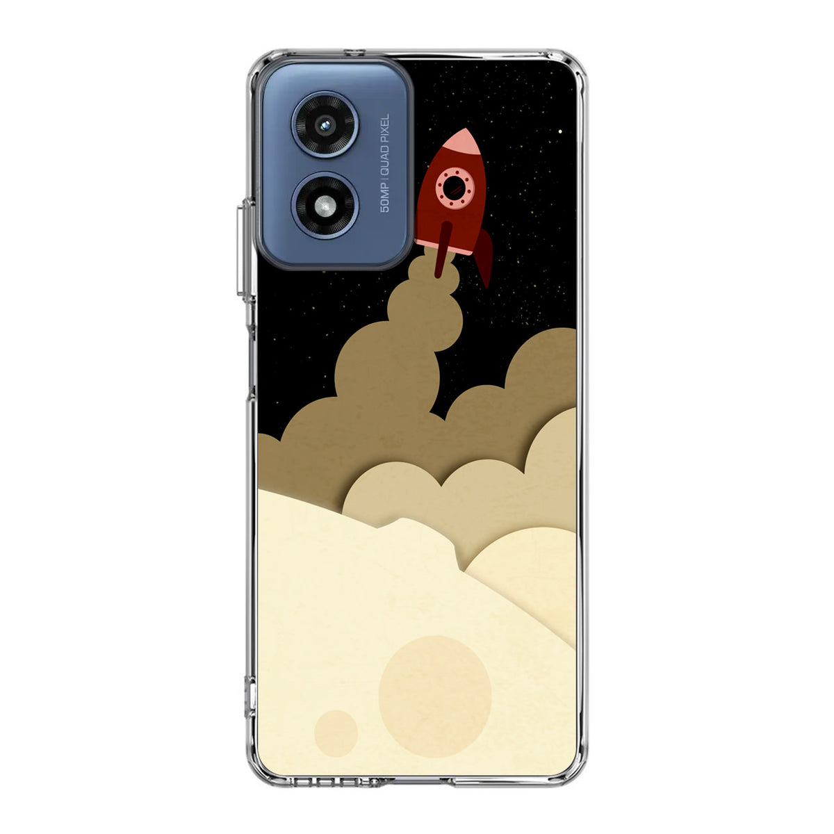 Rocket Ship Motorola Moto G Play 2024 Case