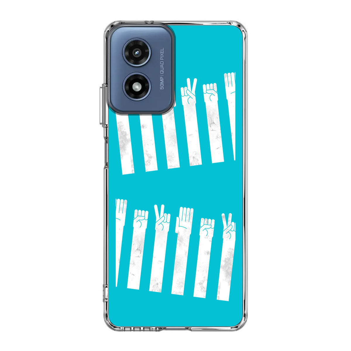 Rock–paper–scissors Zebra Crossing Motorola Moto G Play 2024 Case