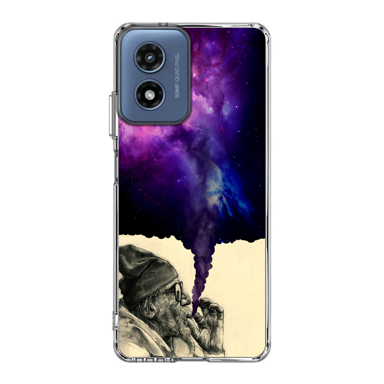 Smoking Galaxy Motorola Moto G Play 2024 Case