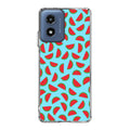 Watermelon Fruit Pattern Blue Motorola Moto G Play 2024 Case