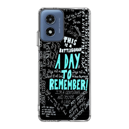 A Day To Remember Quote Motorola Moto G Play 2024 Case