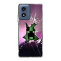 Creeper Glass Broken Violet Motorola Moto G Play 2024 Case