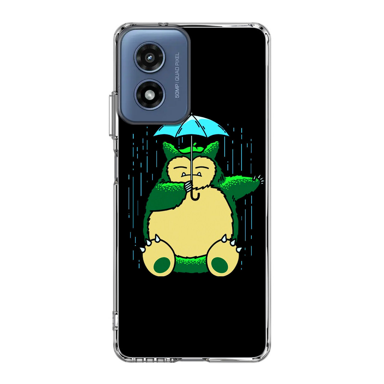 Cute Snorlax Umbrella Motorola Moto G Play 2024 Case