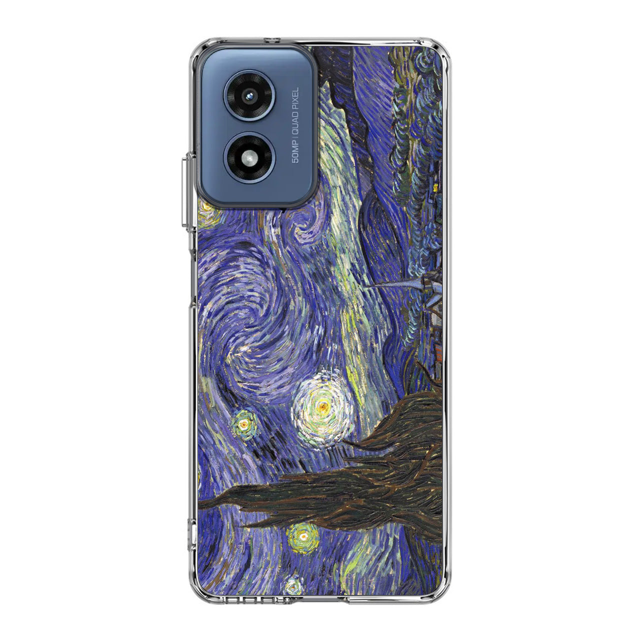 Dr Who Tardis In Van Gogh Starry Night Motorola Moto G Play 2024 Case
