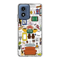Friends TV Show Central Perk Sticker Motorola Moto G Play 2024 Case