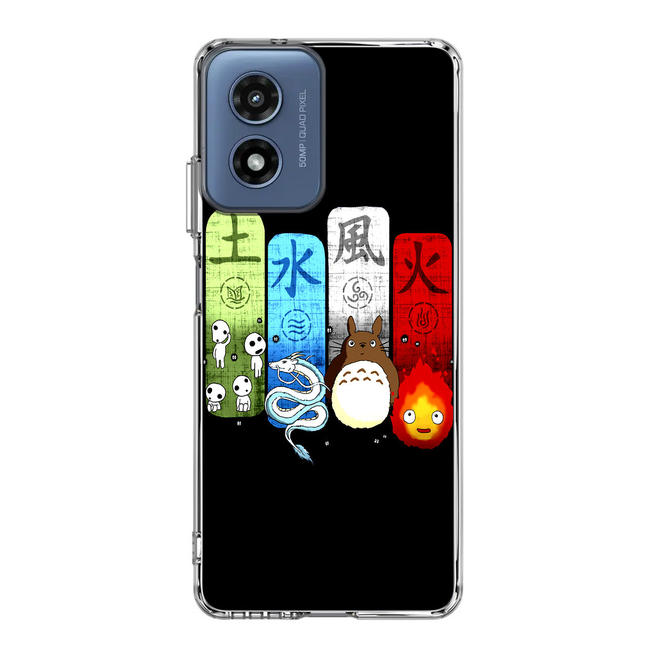 Ghibli Elemental Charms Motorola Moto G Play 2024 Case