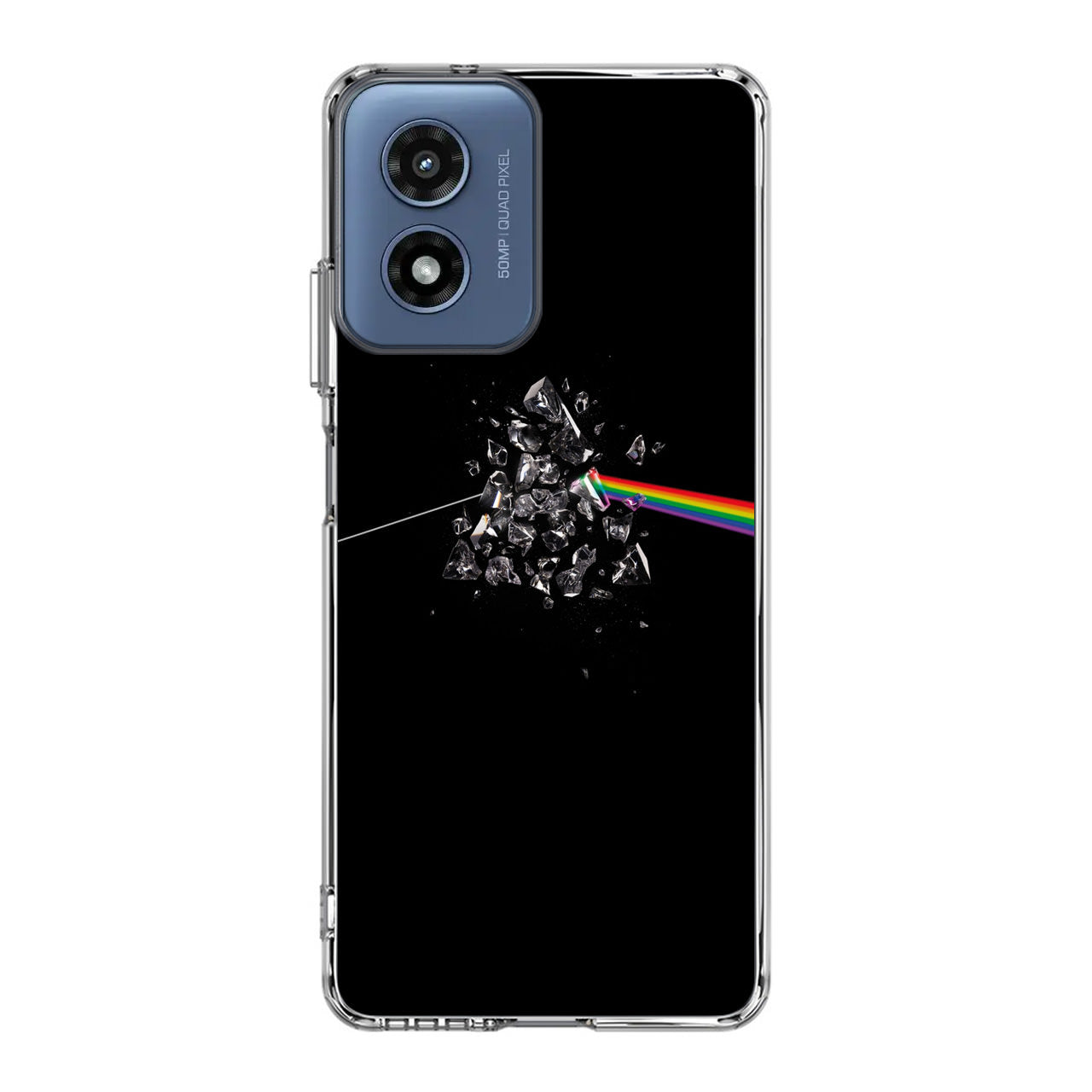 Glass Broken Light Refraction Motorola Moto G Play 2024 Case