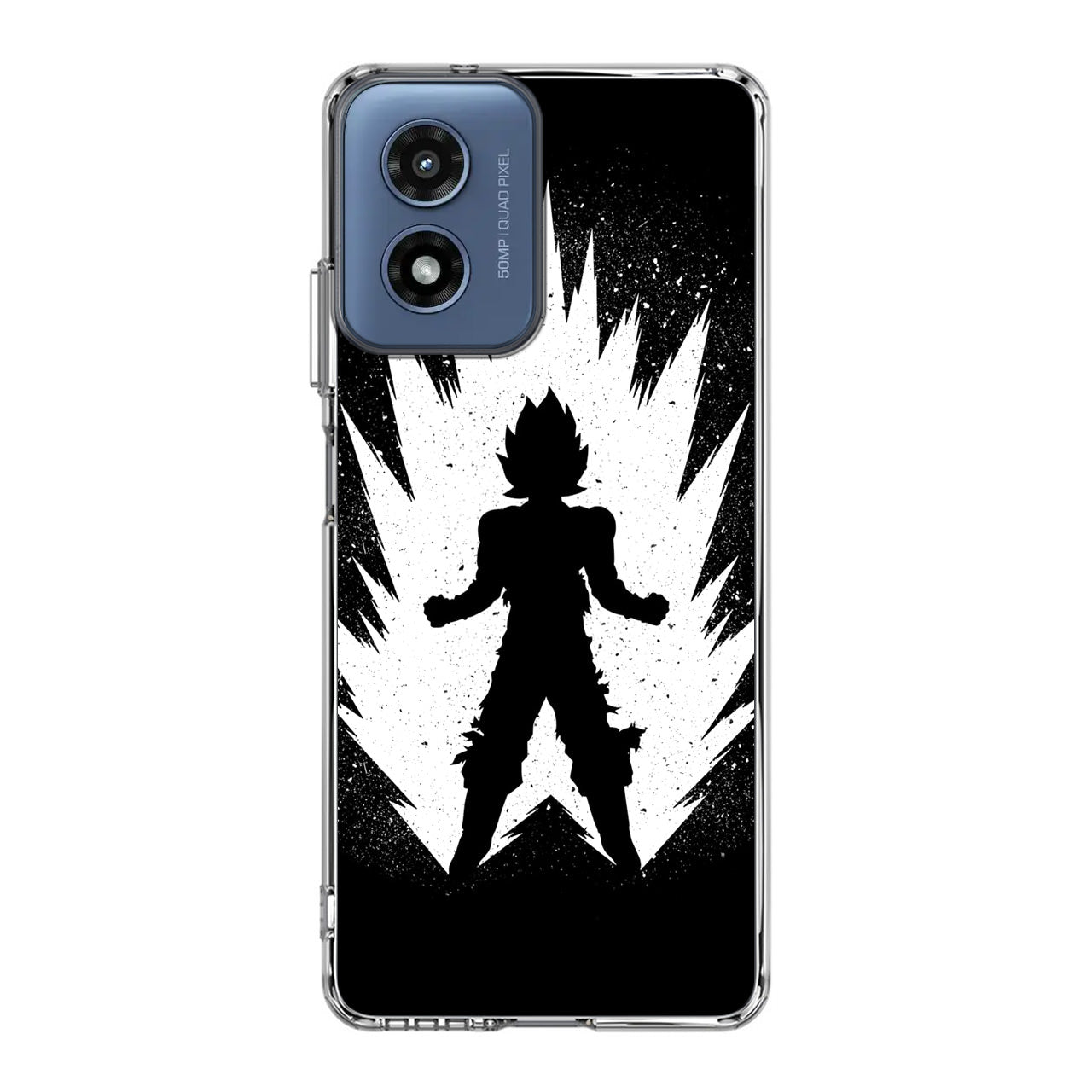 Goku Super Saiyan Black White Motorola Moto G Play 2024 Case