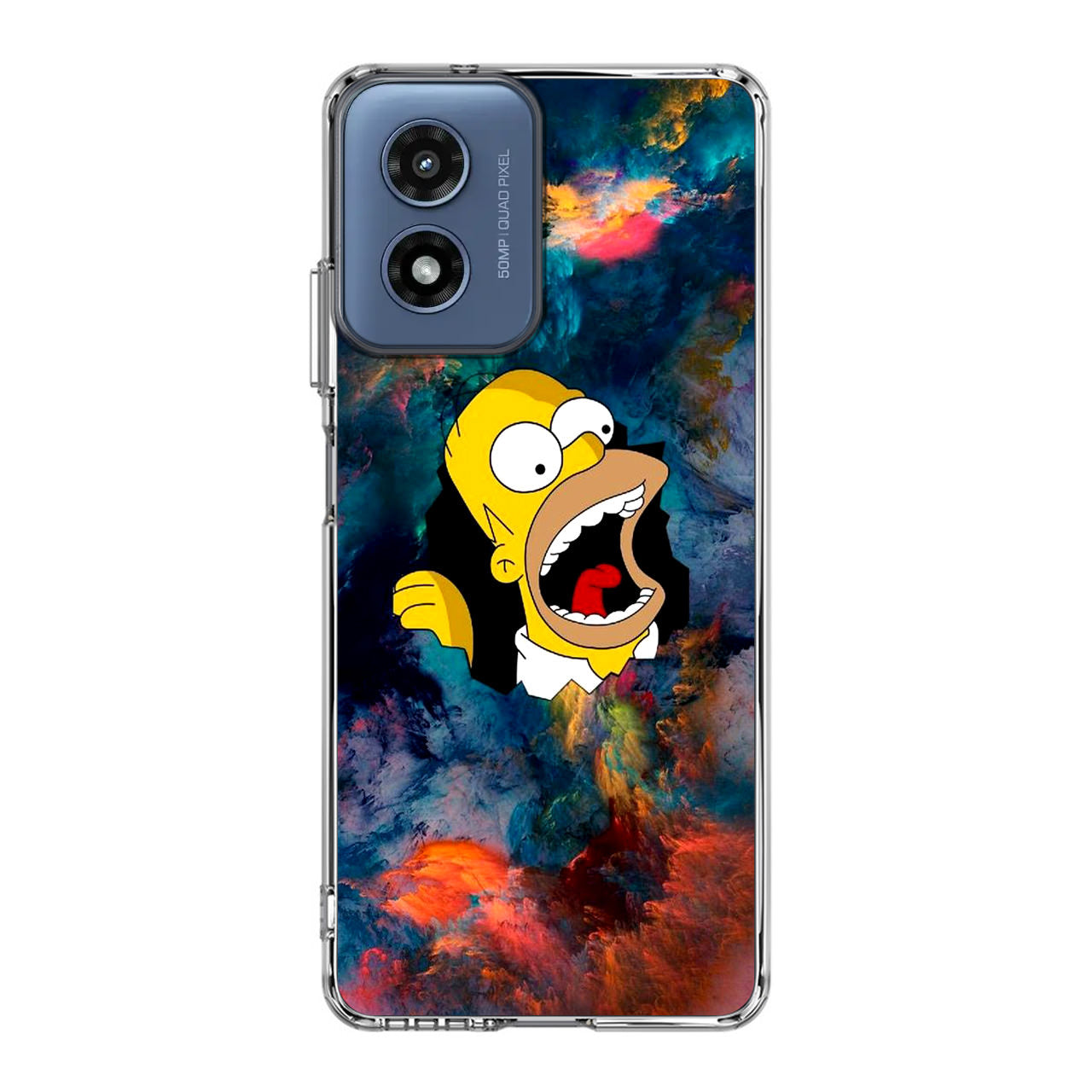 Homer Behind The Black Hole Motorola Moto G Play 2024 Case