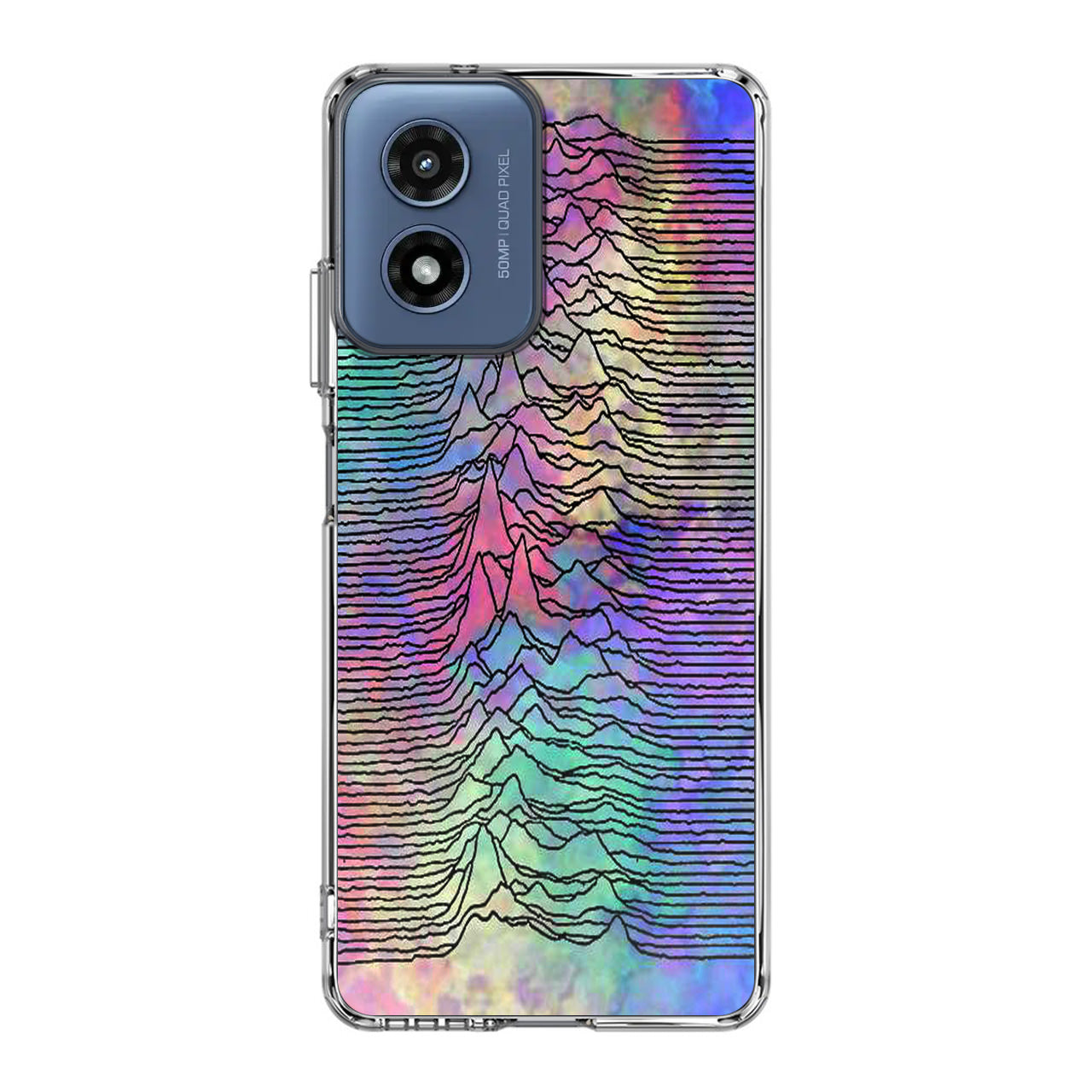 Joy Division Unknown Pleasures Colorful Motorola Moto G Play 2024 Case
