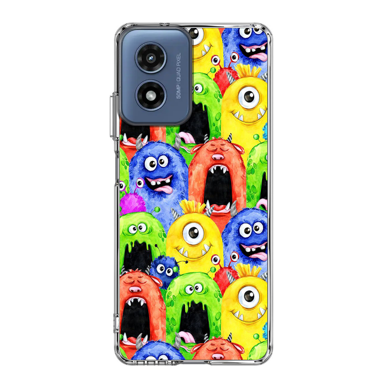 Monster Watercolor Art Motorola Moto G Play 2024 Case