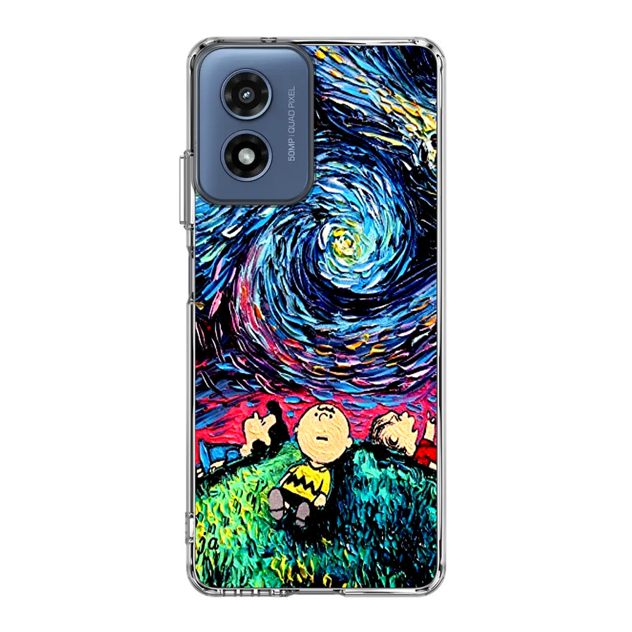 Peanuts At Starry Night Motorola Moto G Play 2024 Case