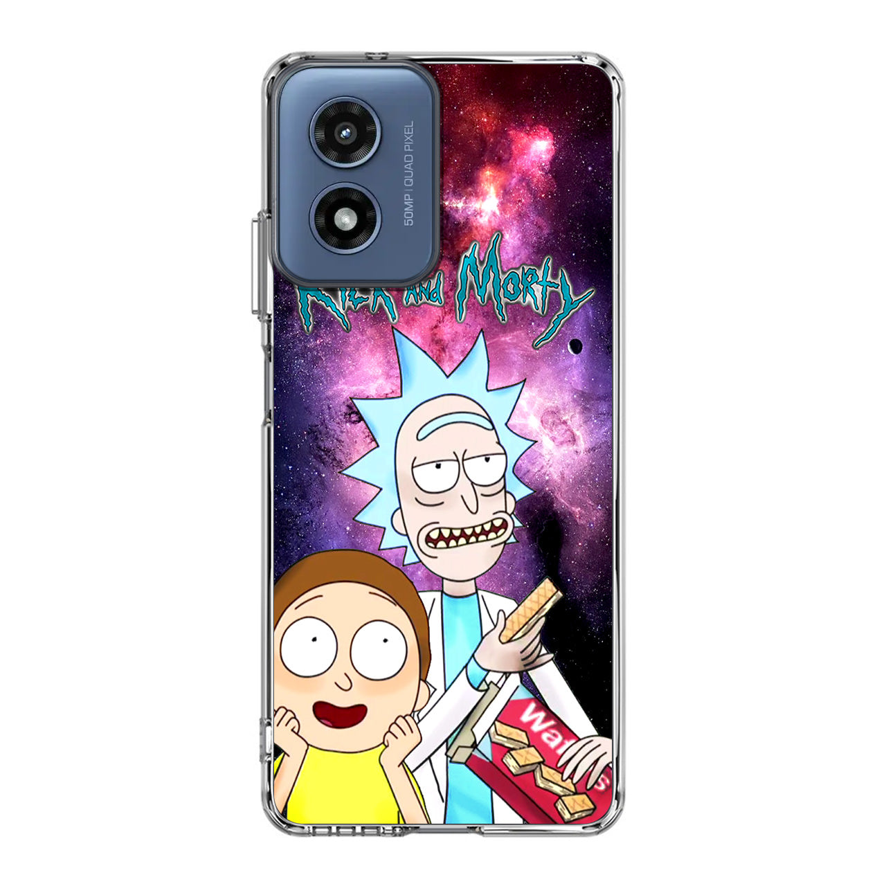 Rick And Morty Nebula Space Motorola Moto G Play 2024 Case