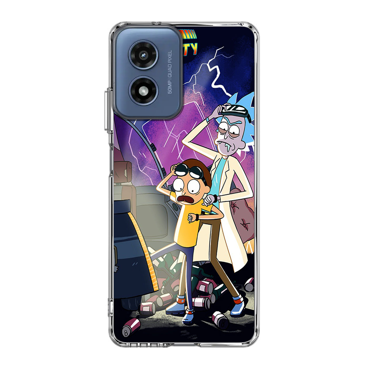 Rick And Morty Back To The Future Motorola Moto G Play 2024 Case