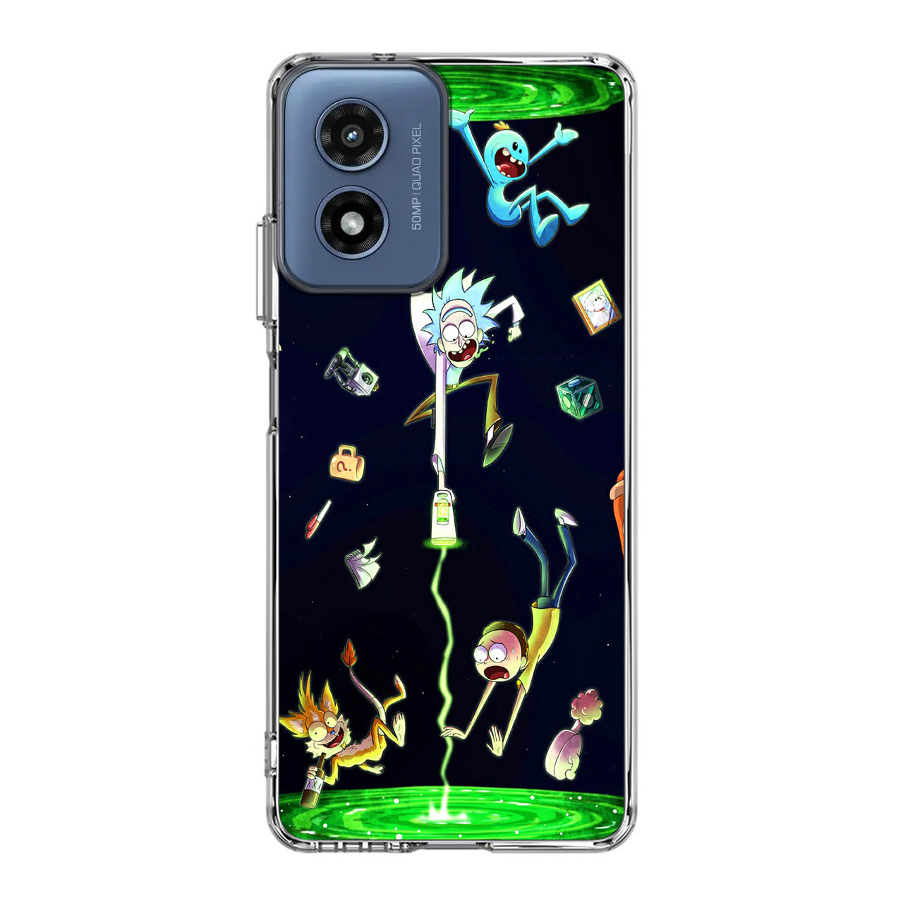 Rick And Morty Portal Fall Motorola Moto G Play 2024 Case