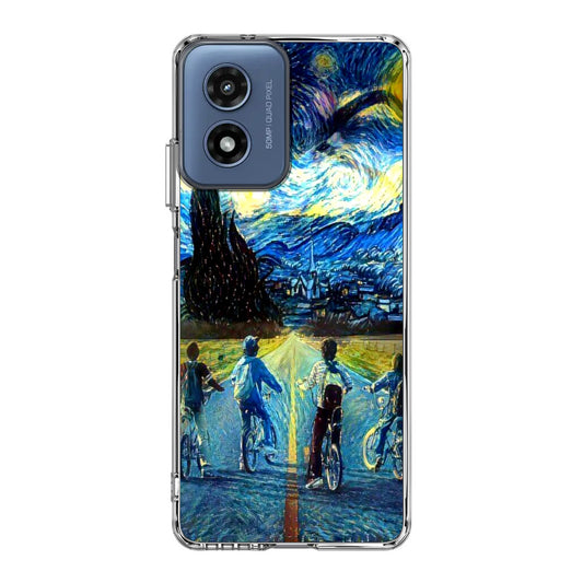 Stranger At Starry Night Motorola Moto G Play 2024 Case