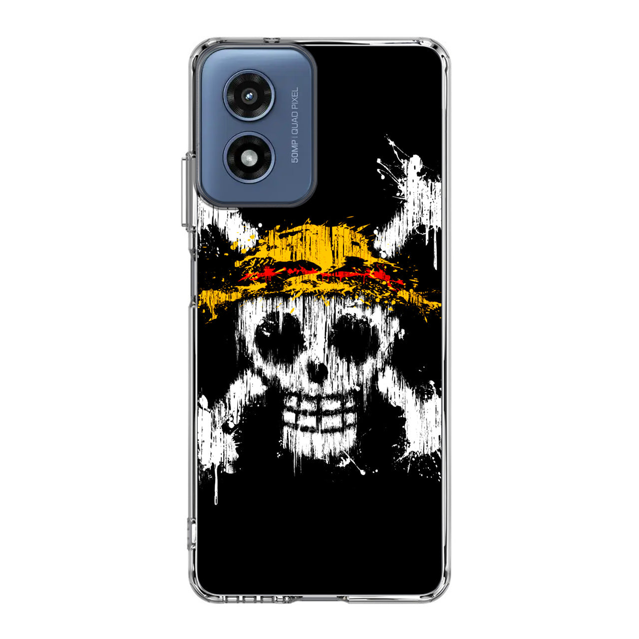 Straw Hat Pirate Logo Paint Motorola Moto G Play 2024 Case