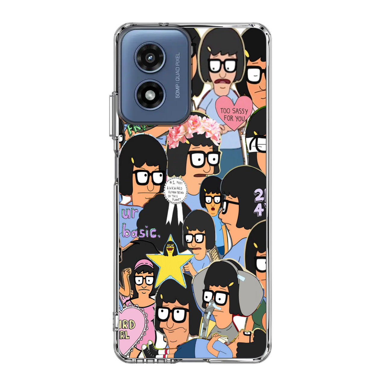 Tina Belcher Collage Motorola Moto G Play 2024 Case